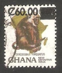 Stamps Ghana -  Mono cercocebus torquatus