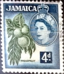 Stamps Jamaica -  Intercambio cxrf 0,20 usd 4 p. 1956