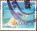 Stamps Jamaica -  Intercambio crxf 0,20 usd 4 cent. 1972