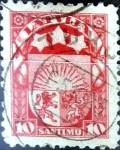 Stamps Latvia -  Intercambio 0,20 usd 10 santimu 1923