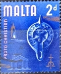 Stamps Malta -  Intercambio m3b 0,20 usd 2 p. 1965