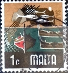 Stamps Europe - Malta -  Intercambio 0,20 usd 1 cent. 1973