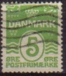 Stamps Denmark -  DINAMARCA 1986 Scott 793 Sello Líneas onduladas y numero Usado