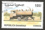 Stamps Morocco -  República Saharaui - Locomotora