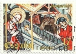 Stamps Spain -  (43). NAVIDAD 1985. NACIMIENTO DEL SEÑOR, DEL RETAULE GUIMERÀ. MUSEU EPISCOPAL DE VIC. EDIFIL 2818