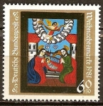 Stamps Germany -   Sello de la Navidad 1981.