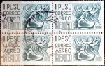 Sellos de America - Mxico -  Intercambio 0,80 usd 4 x 1 peso 1950