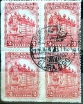 Stamps Mexico -  Intercambio 0,20 usd 4 x 2 cent. 1923