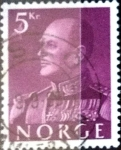 Sellos de Europa - Noruega -  Intercambio 0,20 usd 5 krone 1959