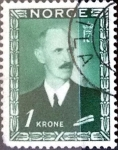 Sellos de Europa - Noruega -  Intercambio 0,20 usd 1 krone 1946