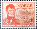 Sellos de Europa - Noruega -  Intercambio 0,20 usd 25 ore 1947