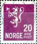 Stamps Norway -  Intercambio maxs 0,20 usd 20  ore 1927