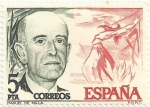 Stamps Spain -  CENTENARIO DEL NACIMIENTO DE FALLA Y CASALS. MANUEL DE FALLA. EDIFIL 2380