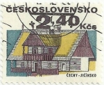 Stamps Czechoslovakia -  ARQUITECTURA POPULAR. CHÉQUIA-JIČINSKO. YVERT CS 1834