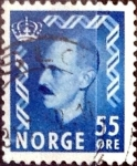 Stamps Norway -  Intercambio maxs 0,50 usd 55 ore 1952
