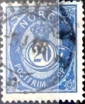 Stamps Norway -  Intercambio 0,20 usd 20 ore 1910