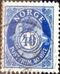 Stamps Norway -  Intercambio 0,30 usd 40 ore 1922