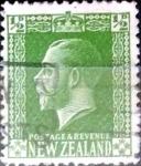 Sellos de Oceania - Nueva Zelanda -  Intercambio 0,20 usd 1/2 penny 1915