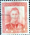 Stamps New Zealand -  Intercambio 0,20 usd 1 penny 1938