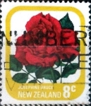 Stamps New Zealand -  Intercambio 0,20 usd 8 cent. 1976