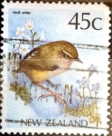 Stamps New Zealand -  Intercambio aexa 0,25 usd 45 cent. 1988