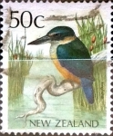 Sellos de Oceania - Nueva Zelanda -  Intercambio cxrf 0,35 usd 50 cent. 1988