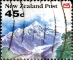 Stamps New Zealand -  Intercambio crxf 0,85 usd 45 cent. 1992