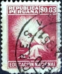 Stamps Peru -  Intercambio 0,20 usd 3 cent. 1950