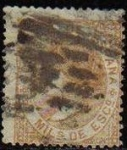 Stamps Europe - Spain -  ESPAÑA 1867 96 Sello Isabel II 50m Usado