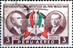 Sellos de America - Per -  Intercambio dm1g 0,20 usd 3 soles 1962