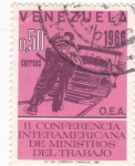 Stamps Venezuela -  II conferencia interamericana de ministros del trabajo