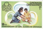 Sellos del Mundo : America : Grenada : 50 aniversario de mujeres guias en Grenada