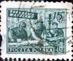 Stamps Poland -  Intercambio 0,20 usd 15 g. 1950