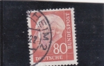 Stamps Germany -  presidente Theodor Heuss