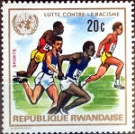 Sellos de Africa - Rwanda -  Intercambio 0,20 usd 20 cent. 1972