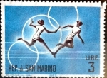 Stamps San Marino -  Intercambio cxrf 0,20 usd 3 l. 1963