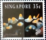 Stamps Singapore -  Intercambio 0,65 usd 35 cent. 1994