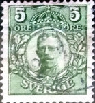 Sellos de Europa - Suecia -  Intercambio 0,20 usd 5 o. 1911