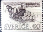 Stamps Sweden -  Intercambio cr3f 0,20 usd 60  o.  1971