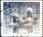 Stamps Sweden -  Intercambio 0,20 usd 2,30 k. 1986