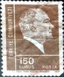 Stamps Turkey -  Intercambio 0,20 usd  150 k. 1972