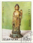 Sellos del Mundo : Asia : North_Korea : RELIQUIAS CULTURALES. BUDA DE LA DINASTIA PAEKJE. YVERT KP 1464