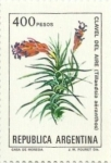 Stamps Argentina -  FLORES. CLAVEL DEL AIRE. Tillandsia aëranthos. YVERT AR 1333