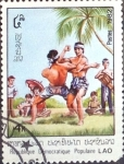 Stamps Laos -  Intercambio cxrf 0,60 usd  4 k. 1982