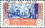 Stamps Spain -  Intercambio jxi 0,20 usd  10 cent. 1946