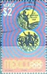 Sellos de America - Mxico -  Intercambio nf4b 0,50 usd 2 p. 1968