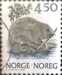 Stamps Norway -  Intercambio 0,20 usd 4,50 k. 1990