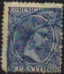 Stamps Spain -  ESPAÑA 1889-99 215 Sello Alfonso XIII 5c. Tipo Pelón Usado