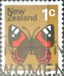 Stamps New Zealand -  Intercambio dm1g2 0,20 usd 1 cent. 1970