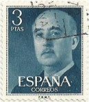 Stamps Spain -  SERIE BÁSICA FRANCO. VALOR FACIAL 3 Pts. EDIFIL 1159